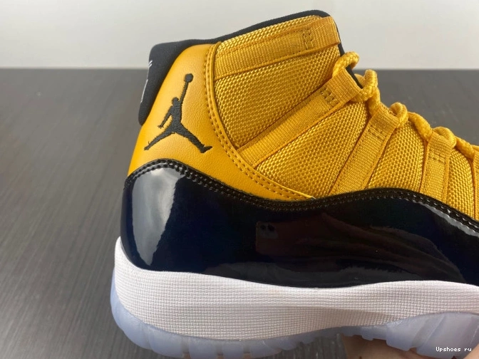 yellow 11 black and Jordan Air 0131